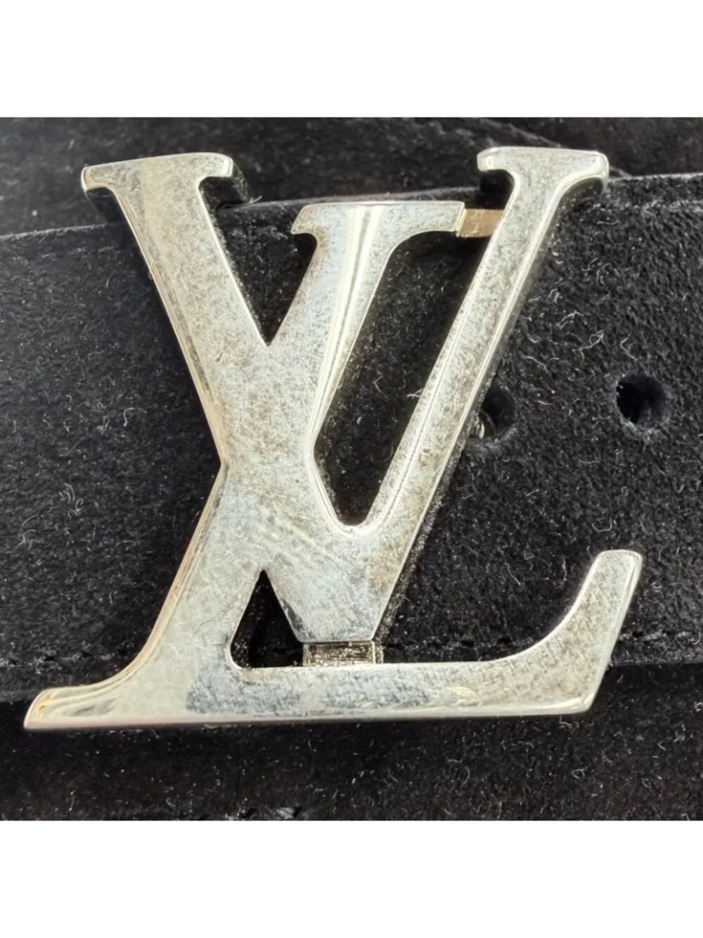 Louis Vuitton Suede Leather Noir LV Easy Sandals 7